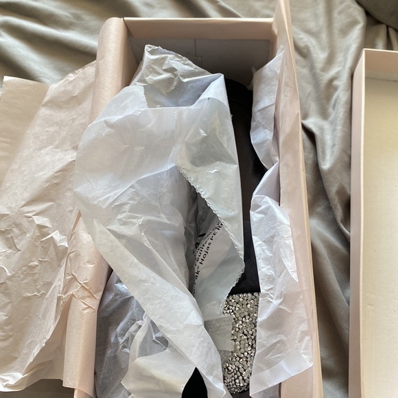 Beautiful mesh crystal flays black size 7.5 - Picture 11 of 12